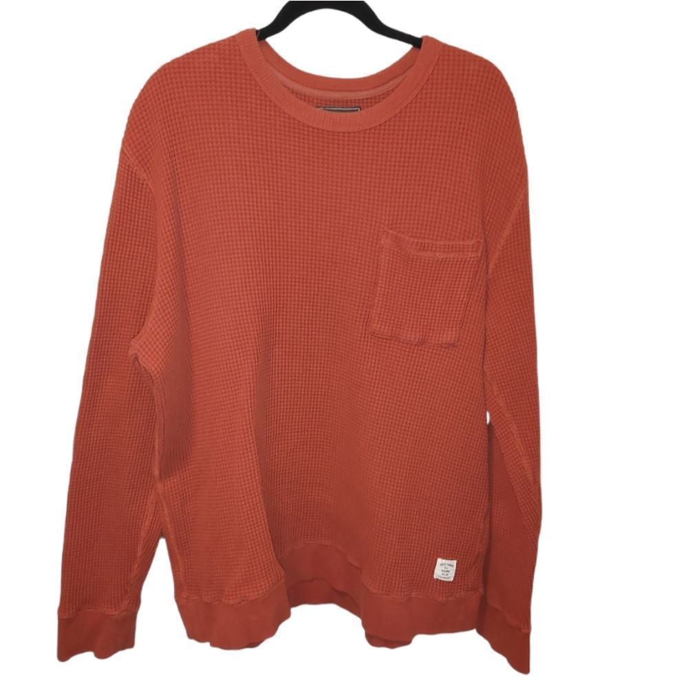 Roots XXL waffle orange long sleeve top